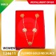FLOWER WOMEN'S 999.9 GOLD NECKLACE  - 124611: 38cm / 1.75錢 (6.56 gr)