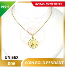 COIN 999.9 GOLD PENDANT - 006