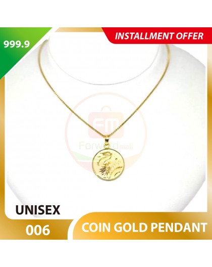 COIN 999.9 GOLD PENDANT - 006