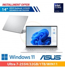 ASUS Zenbook 14 OLED UX3405CA-0073S255H 14" (Ultra 7-255H/32GB/1TB/WIN11)"