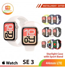 Apple Watch SE 3 44mm Starlight Case with Sport Band LTE