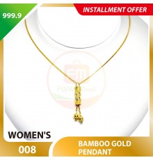 BAMBOO 999.9 GOLD PENDANT - 008