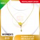 FLOWER WOMEN'S 999.9 GOLD NECKLACE SET 015: 42cm
