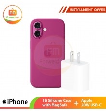 【iPhone 16 Silicone Case with MagSafe】+Apple 20W USB-C