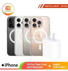 【iPhone 16 Pro Clear Case with MagSafe】+Apple 20W USB-C 電源轉接器