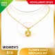 FLOWER WOMEN'S 999.9 GOLD NECKLACE SET 016: 42cm