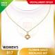 FLOWER WOMEN'S 999.9 GOLD NECKLACE SET 017: 42cm