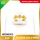 FLOWER 999.9 GOLD RING - 030 (Women size)