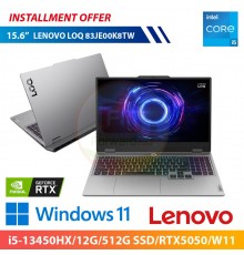 LENOVO LOQ 83JE00K8TW 15.6"(i5-13450HX/12G/512G SSD/RTX5050/W11)