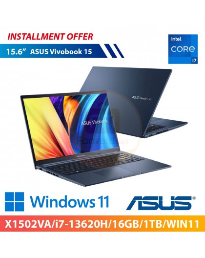 ASUS Vivobook 15 15.6" (X1502VA/i7-13620H/16GB/1TB/WIN11)