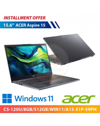 ACER Aspire 15 15.6"(C5-120U/8GB/512GB/WIN11/A15-51P-59PH)