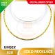 UNISEX 999.9 GOLD NECKLACE - 028: 48cm