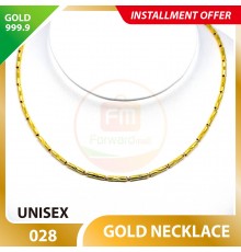 UNISEX 999.9 GOLD NECKLACE - 028: 48cm