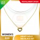 HEART WOMEN'S 999.9 GOLD NECKLACE SET 020: 42cm