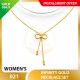 INFINITY WOMEN'S 999.9 GOLD NECKLACE SET 021: 42cm