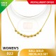BALL WOMEN'S 999.9 GOLD NECKLACE SET 022: 42cm
