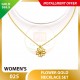 FLOWER WOMEN'S 999.9 GOLD NECKLACE SET 025: 42cm