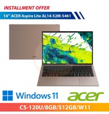 ACER Aspire Lite AL14-52M-5461 14"(C5-120U/8GB/512GB/W11)