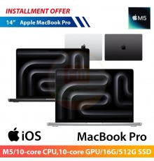 Apple MacBook Pro 14"(M5/10‑core CPU,10‑core GPU/16G/512G SSD)