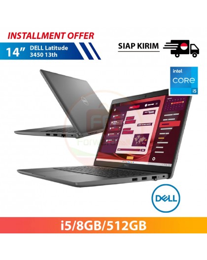 【IND】DELL Latitude 3450 13th 14" (i5/8GB/512GB)