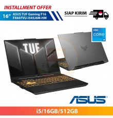 【IND】ASUS TUF Gaming F16 FX607VU-I545J6M-HM 16" i5/16GB/512GB
