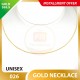 UNISEX 999.9 GOLD NECKLACE - 026: 48cm