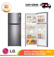 【IND】LG Kulkas 2 Pintu 202L / 187L GN-B202SQIR