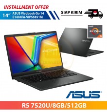 【IND】ASUS Vivobook Go 14 E1404FA-VIPS5851M 14" R5 7520U/8GB/512GB