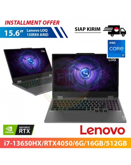 【IND】Lenovo LOQ 15IRX9 ARID 15.6" (i7-13650HX/RTX4050/6G/16GB/512GB)