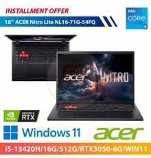 ACER Nitro Lite NL16-71G-54FQ 16"(i5-13420H/16G/512G/RTX3050-6G/WIN11)
