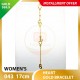HEART 999.9 GOLD BRACELET - 043: 17cm