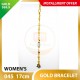 WOMEN'S 999.9 GOLD BRACELET - 045: 17cm