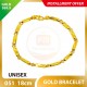 UNISEX 999.9 GOLD BRACELET - 051: 18cm