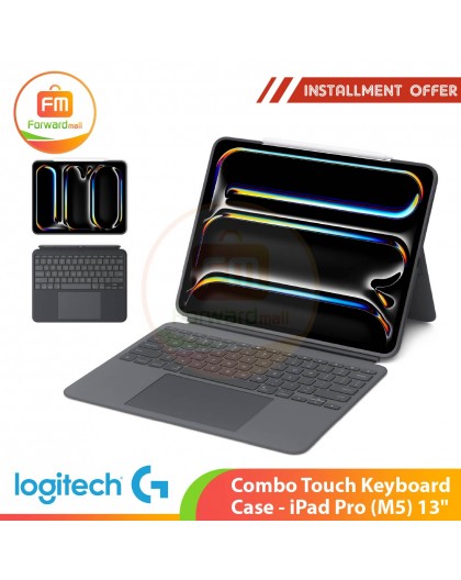 Logitech Combo Touch 鍵盤保護殼 - iPad Pro (M5) 13"