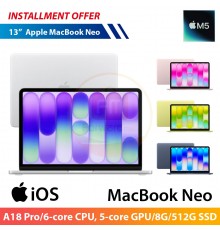 Apple MacBook Neo 13" (A18 Pro/6‑core CPU, 5‑core GPU/8G/512G SSD)