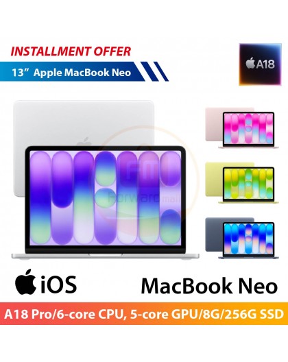 Apple MacBook Neo 13" (A18 Pro/6‑core CPU, 5‑core GPU/8G/256G SSD)