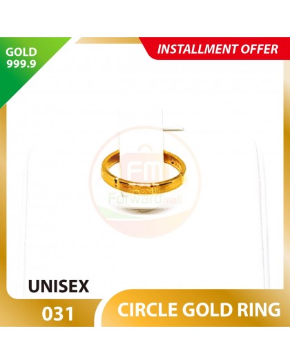 CIRCLE 999.9 GOLD RING - 031