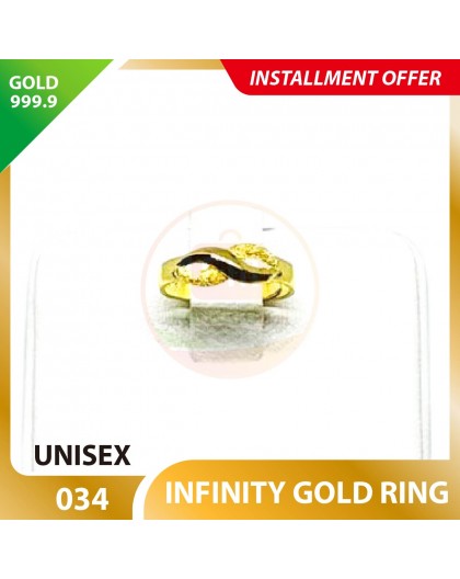 INFINITY 999.9 GOLD RING - 034