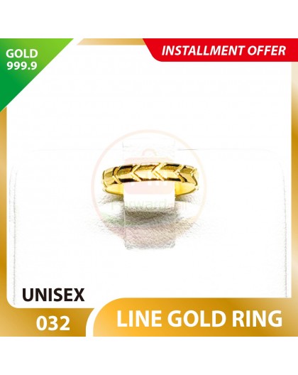 LINE 999.9 GOLD RING - 032
