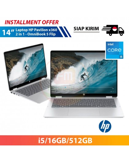 【IND】HP Pavilion x360 OmniBook 5 Flip 14" (i5-120U/16G/512G SSD/WIN11)