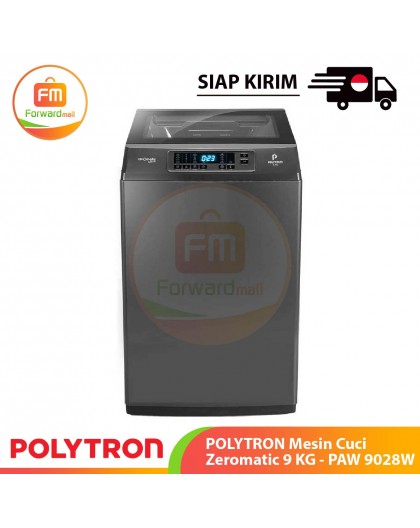 【IND】POLYTRON Mesin Cuci Zeromatic 9 KG - PAW 9028W