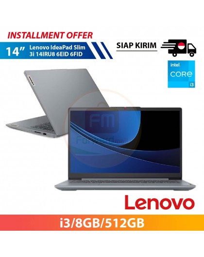 【IND】Lenovo IdeaPad Slim 3i 14IRU8-6EID-6FID 14" (i3-1315U/8G/512G SSD/WIN11)