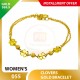 CLOVERS 999.9 GOLD BRACELET - 055 17cm
