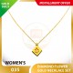 DIAMOND FLOWER 999.9 GOLD NECKLACE SET 035: 42cm