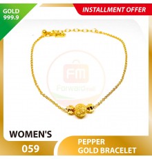 PEPPER 999.9 GOLD BRACELET - 059 15-18cm
