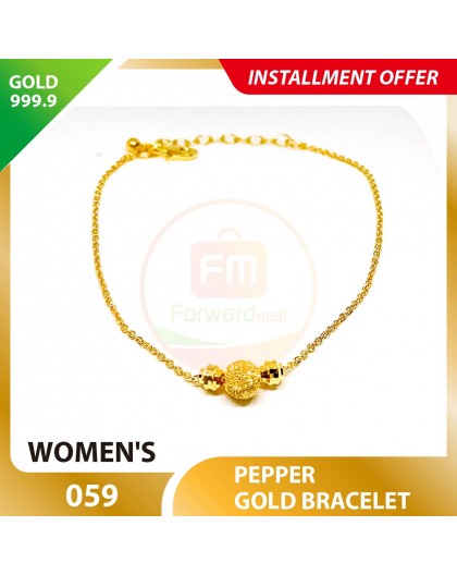 PEPPER 999.9 GOLD BRACELET - 059 15-18cm
