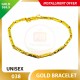 UNISEX 999.9 GOLD BRACELET - 038 18cm
