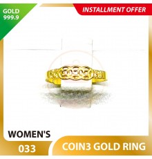COIN3 999.9 GOLD RING - 033