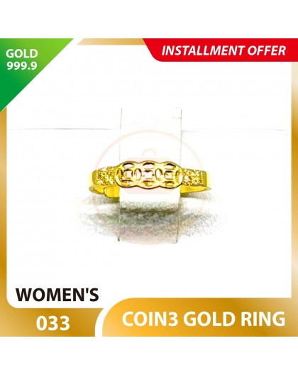 COIN3 999.9 GOLD RING - 033
