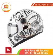 Full Face MT Jarama SV - Art Black White